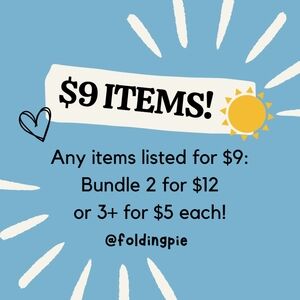 ☀️ $9 Items Bundle Pricing! ☀️